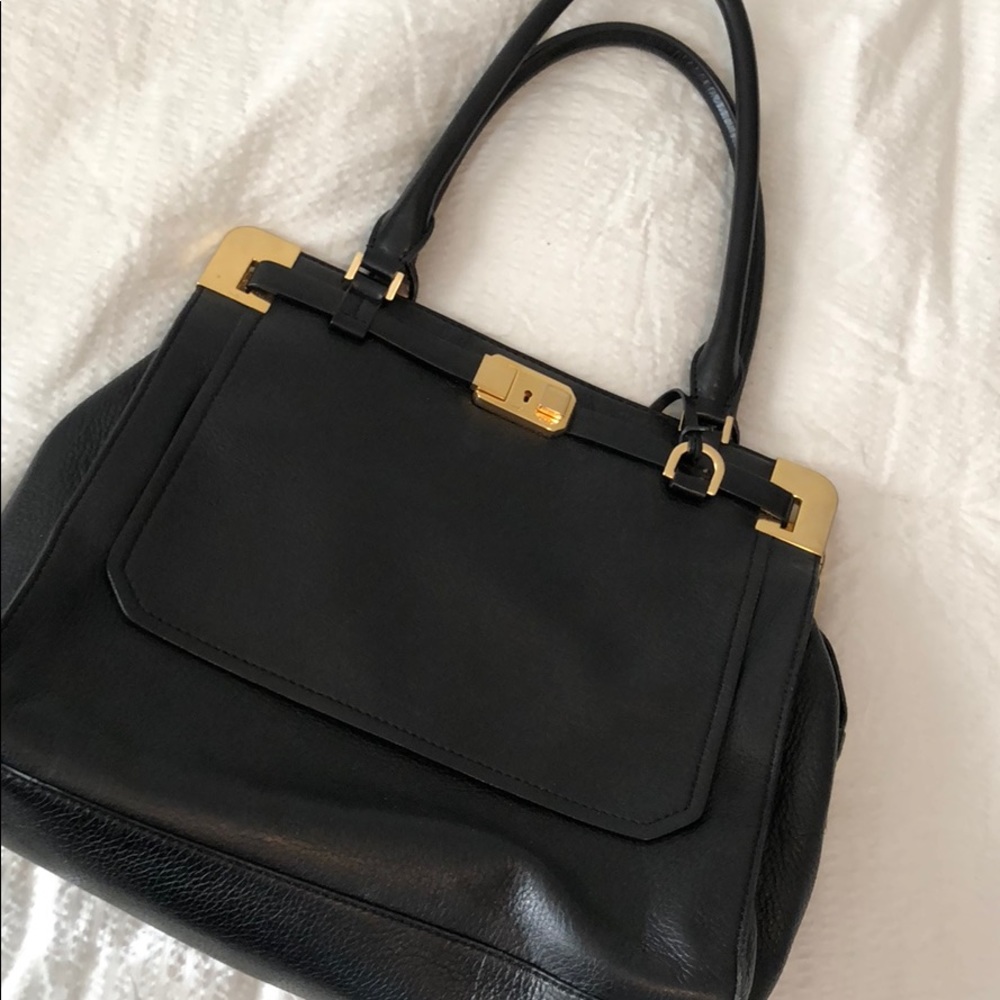 Black MK collection satchel